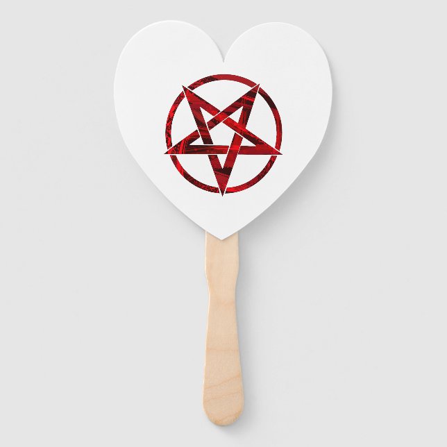 Red Devil Pentagram Fächer (Vorderseite)