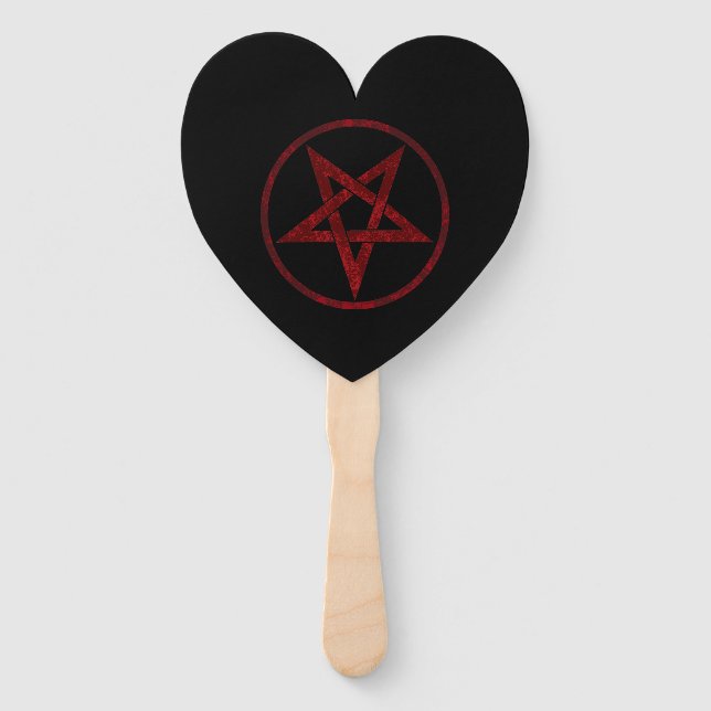 Red Devil Pentagram Fächer (Vorderseite)
