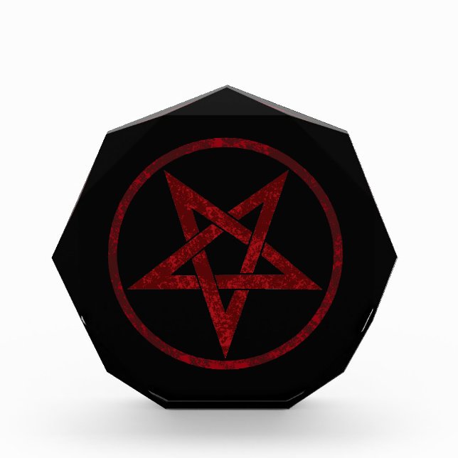 Red Devil Pentagram Fotoblock (Vorderseite)
