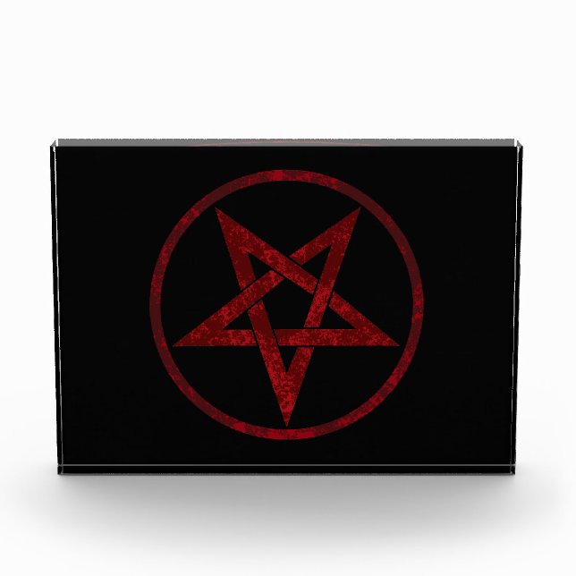 Red Devil Pentagram Fotoblock (Vorderseite)