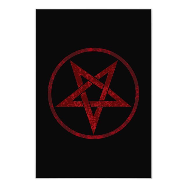Red Devil Pentagram Fotodruck (Vorne)
