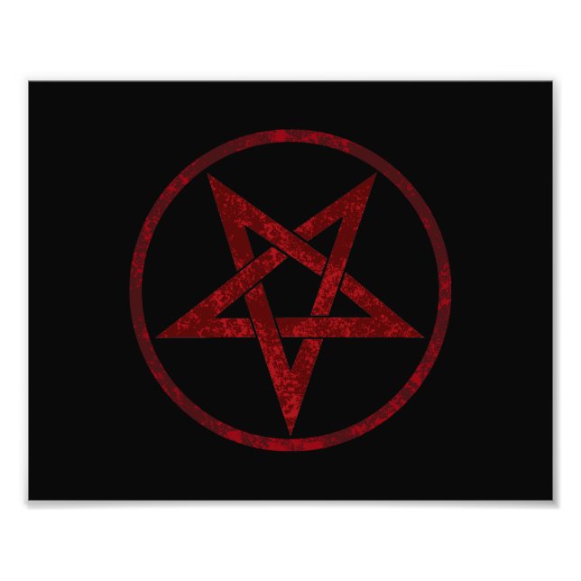 Red Devil Pentagram Fotodruck (Vorne)