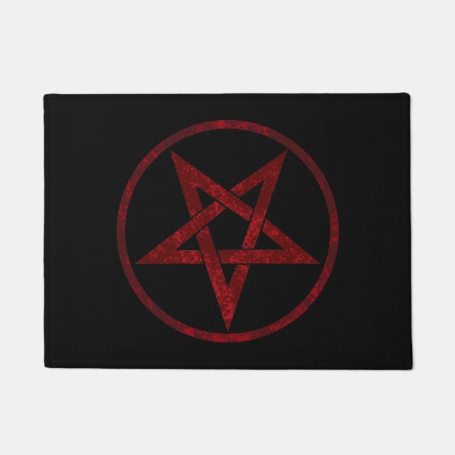 Red Devil Pentagram Fußmatte (Vorderseite)