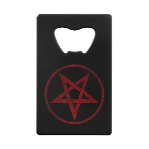 Red Devil Pentagram Geldbeutel Flaschenöffner