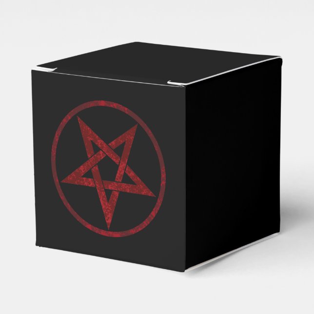 Red Devil Pentagram Geschenkschachtel (Vorderseite)