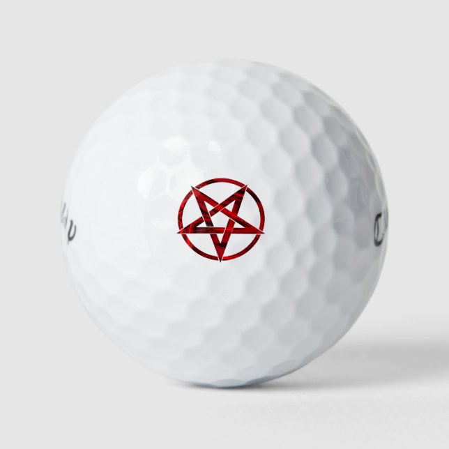 Red Devil Pentagram Golfball (Vorderseite)