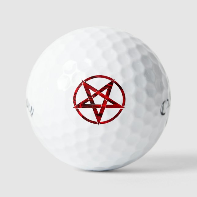 Red Devil Pentagram Golfball (Vorderseite)