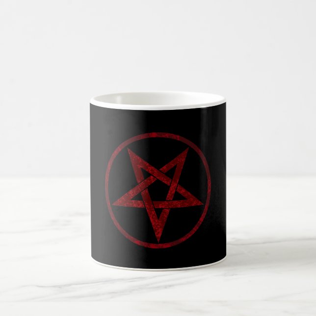 Red Devil Pentagram Kaffeetasse (Mittel)