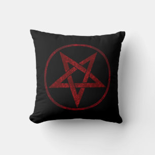 Red Devil Pentagram Kissen