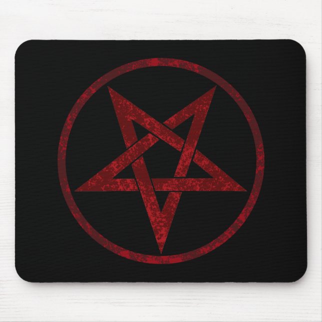 Red Devil Pentagram Mousepad (Vorne)