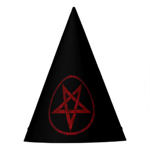 Red Devil Pentagram Partyhütchen