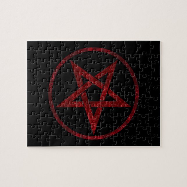 Red Devil Pentagram Puzzle (Horizontal)