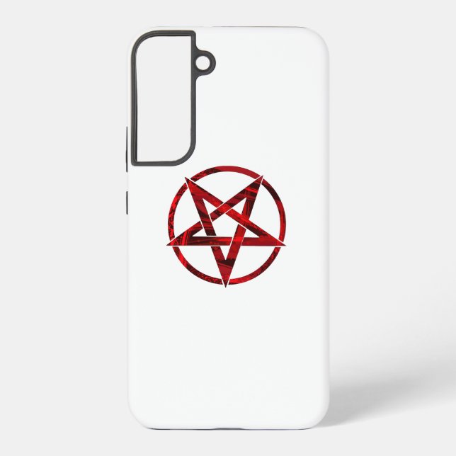 Red Devil Pentagram Samsung Galaxy Hülle (Rückseite)