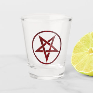 Red Devil Pentagram Schnapsglas