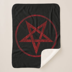 Red Devil Pentagram Sherpadecke