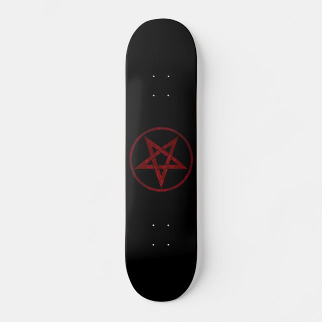 Red Devil Pentagram Skateboard (Vorderseite)