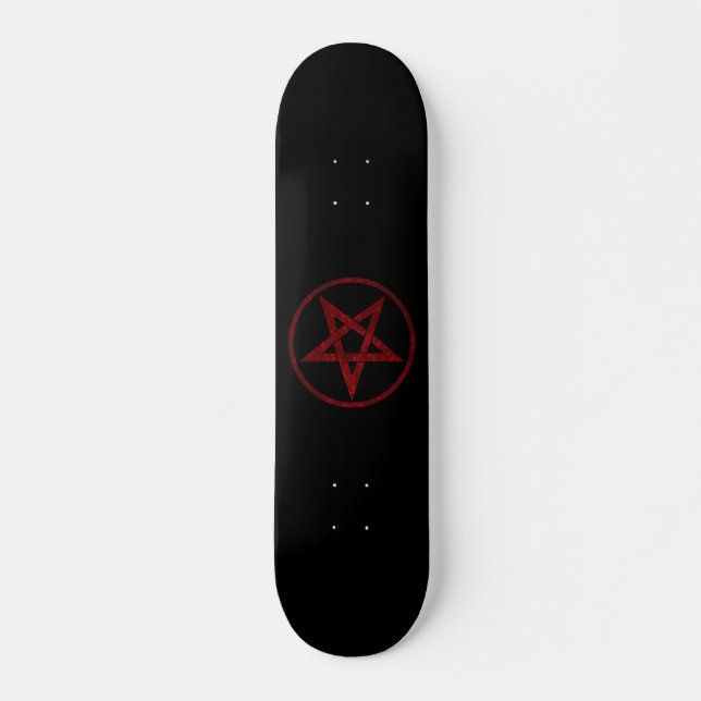 Red Devil Pentagram Skateboard (Vorne)