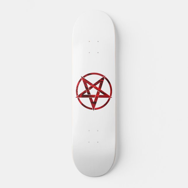 Red Devil Pentagram Skateboard (Vorderseite)