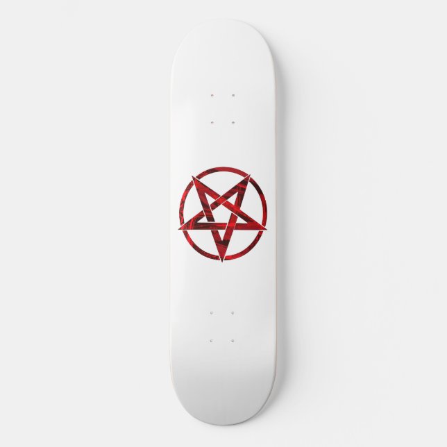Red Devil Pentagram Skateboard (Vorderseite)