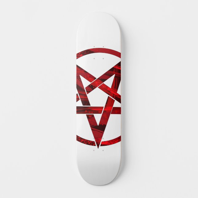 Red Devil Pentagram Skateboard (Vorderseite)