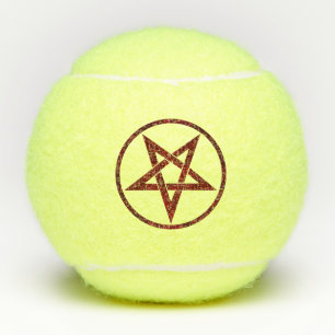 Red Devil Pentagram Tennisbälle
