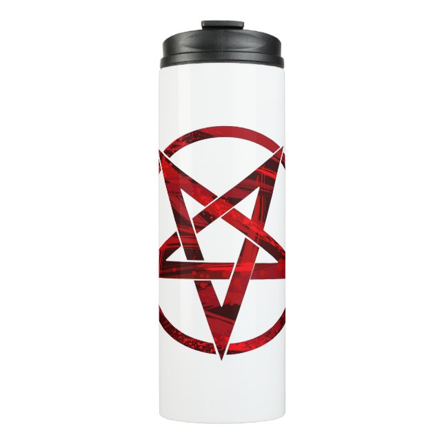 Red Devil Pentagram Thermosbecher (Vorderseite)