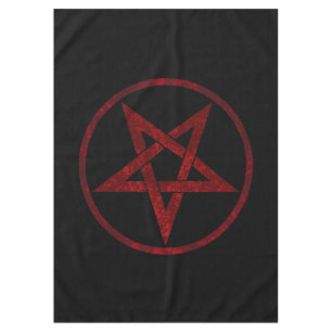 Red Devil Pentagram Tischdecke