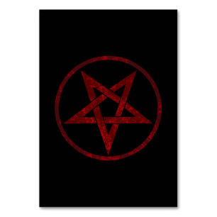 Red Devil Pentagram Tischnummer