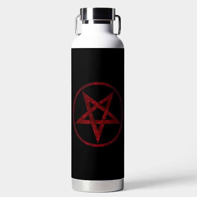Red Devil Pentagram Trinkflasche (Vorderseite)