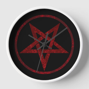 Red Devil Pentagram Uhr
