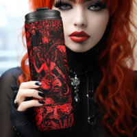 Red Devil Witchy Gothic Viktorianisch Goth Baphome