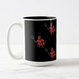 Red Devil Zweifarbige Tasse