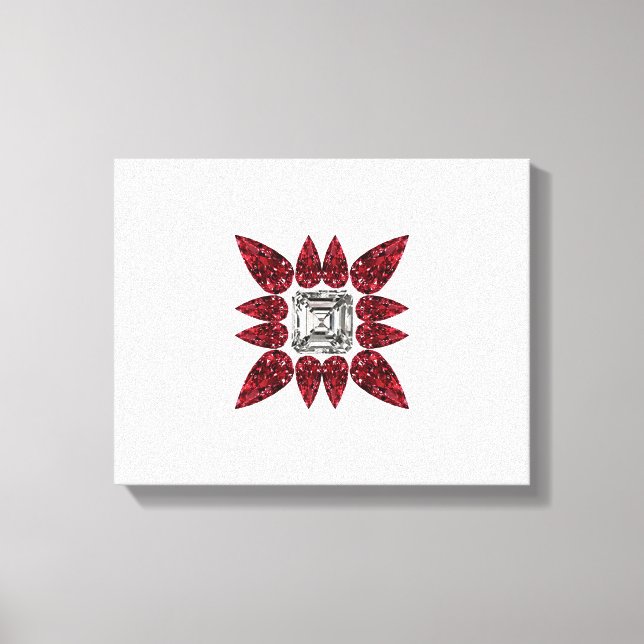 Red Diamond Art Leinwanddruck (Vorderseite)