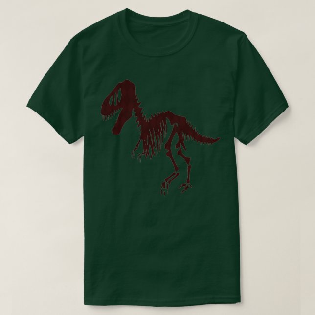 Red Diamond Dinosaur Fossil T-Shirt (Design vorne)