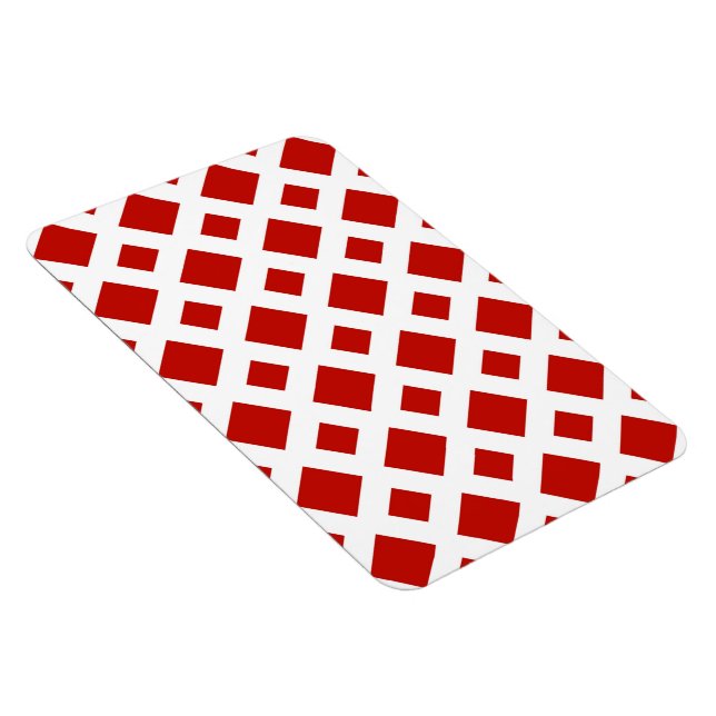 Red Diamonds on White Magnet (Rechte Seite)