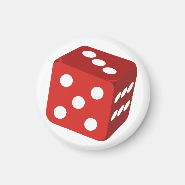 Red Dice Magnet (Vorne)