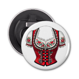 Red Dirndl Top For Folk Festival Flaschenöffner