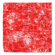 Red Distressed Bandana
