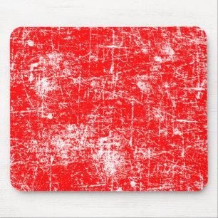 Red Distressed Look Mousepad