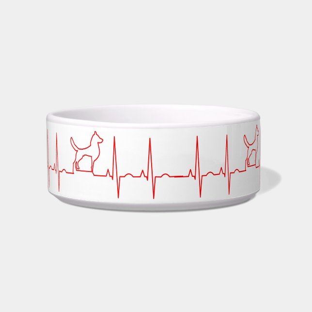 Red Dog Heartbeat Bowl Napf (Vorderseite)