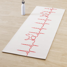 Red Dog Heartbeat Yoga Mat Yogamatte
