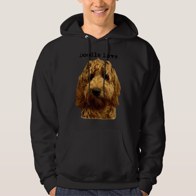 Red Doodle Dog Hoodie (Vorderseite)