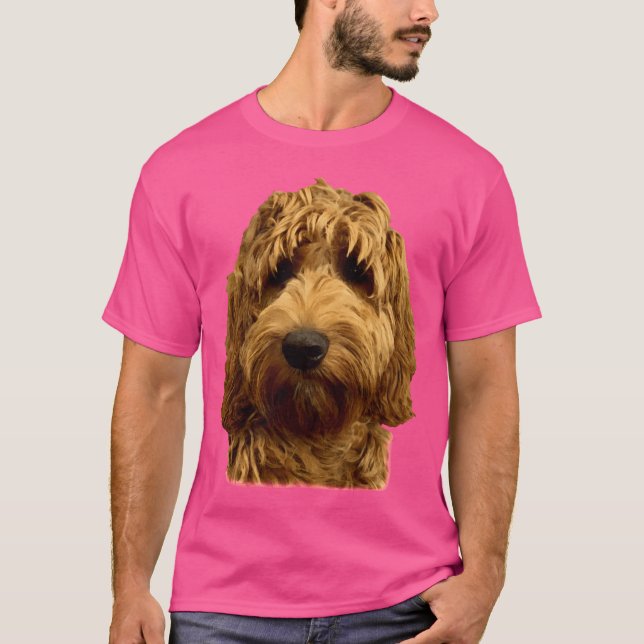 Red Doodle Dog retro T-Shirt (Vorderseite)