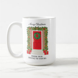Red Door Garland Wreath House to Yours Kaffeetasse