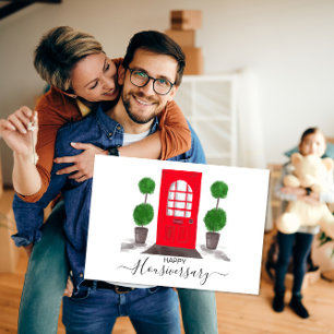 Red Door Happy Housiversary Immobilienmakler Karte