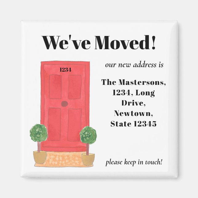 Red Door Wir haben Magnet verschoben (Vorne)