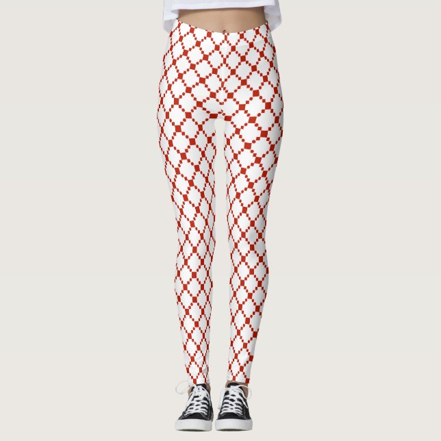 Red Dot Pattern Leggings (Vorderseite)