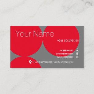 RED DOTS Collection Standard Business Card Visitenkarte