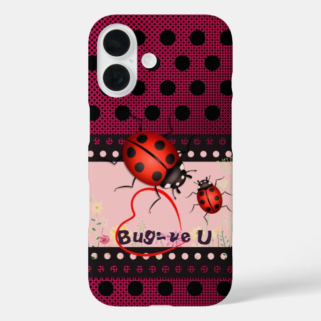 Red Dots Ladybug Case-Mate iPhone Hülle (Rückseite)
