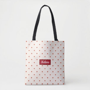 Red Dots Muster Weihnachtstorte Tasche